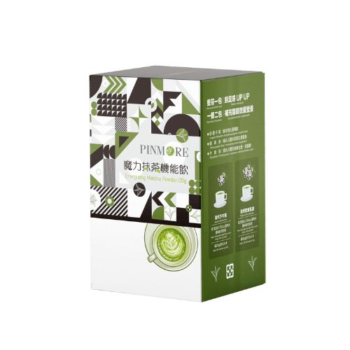 品茉兒魔力抹茶機能飲為全素營養補充飲品，每包僅20g、低糖低卡，含豌豆蛋白、藤黃果、鉻複合物、B群、綠茶萃取與輔酶Q10等植萃成分，幫助補充蛋白質與活力營養。沖泡後抹茶香氣自然順口，適合日常代餐、運動後或輕食補給飲用。台灣製造，無防腐劑、無乳製品，安心輕盈好選擇。