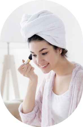 Beautician With Brush Applies White Moisturizing Mask Face Young Girl Client Spa Beauty Salon (7)